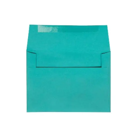 JAM Paper A6 Colored Invitation Envelopes 4.75 x 6.5 Sea Blue Recycled 15903 image {1}