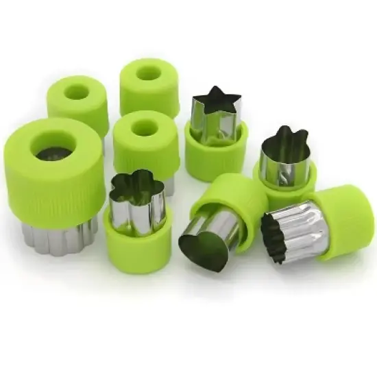 Kitcheniva Stainless Steel Fruit & Vegetable Cutter Set 9 Pcs image {1}