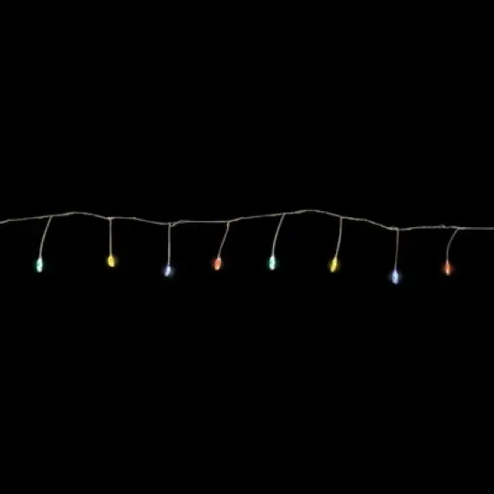 Northlight LED Fairy Water Droplet Christmas String Lights - MultiColor - 6' Silver Wire - 40ct image {2}