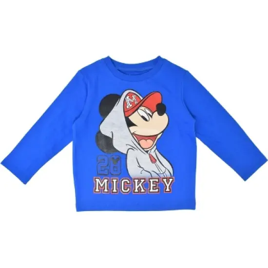 Disney Mickey Mouse 3 Pack Long Sleeve T-Shirts Infant to Big Kid image {5}