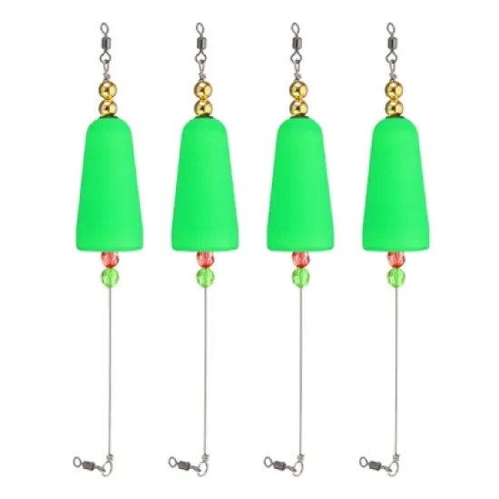 Unique Bargains Plastic Weighted Conical Fishing Floats Rigs 4 Pcs image {5}