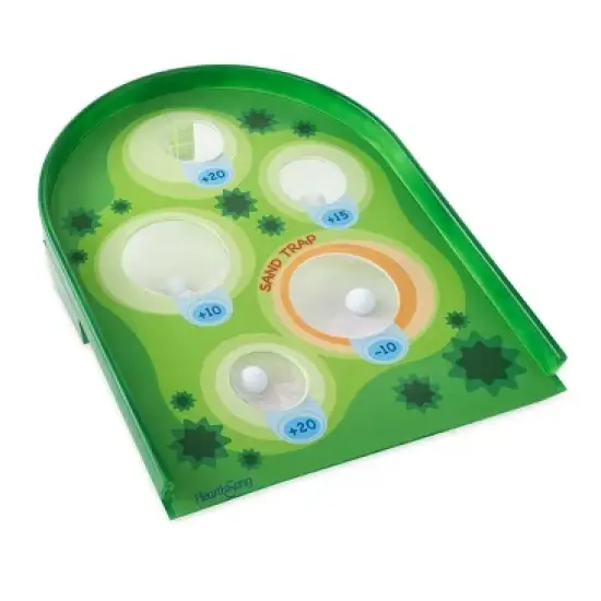 HearthSong Arcade Golf Putting Game for Kids with Two Golf Clubs and Six Golf Balls image {6}