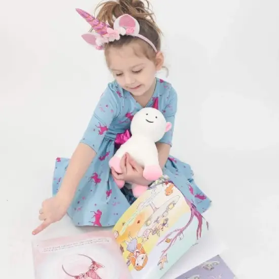 PixieCrush Unicorn Gift Set &ndash; Includes Book, Stuffed Plush Toy, and Headband for Girls image {3}