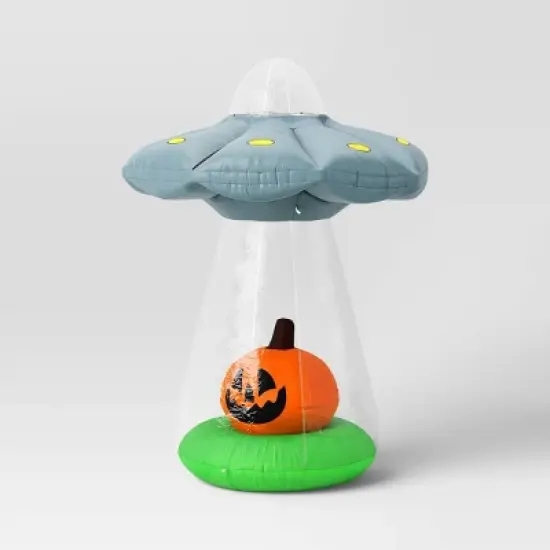 6' Alien Ship and Jack Airblown Inflatable Halloween Decoration Gray - Hyde and EEK! Boutique&trade; image {2}