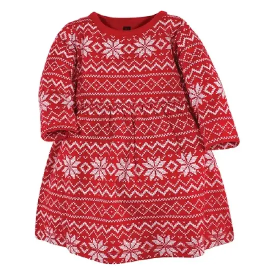 Hudson Baby Infant and Toddler Girl Cotton Dresses, Christmas Forest image {3}