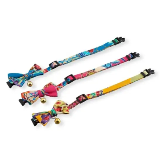 Necoichi Yukata Bow Tie Cat Collar image {10}