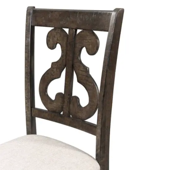 Stanford Wooden Swirl Back Chair Brown - Picket House Furnishings image {5}