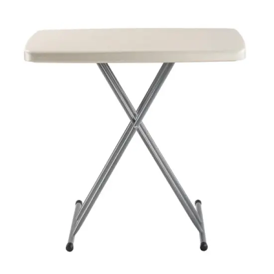 20"x30" Height Adjustable Personal Folding Card Table Speckled Gray - Hampden Furnishings image {4}