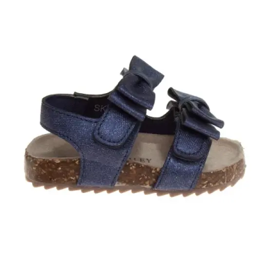 Laura Ashley Girls Footbed Hook and Loop Toddler Sandals image {2}