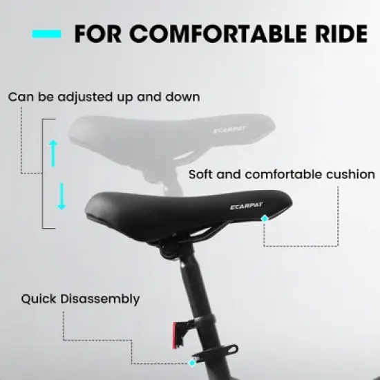 YONWAY 26 inch Mountain Bike,Full-Suspension 21 Speeds Drivetrain with Disc-Brake MTB Bicycle, 26*4" Fat tire Bike for Men image {4}