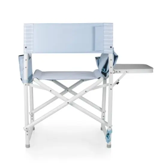 Picnic Time Outdoor Directors Chair - Mod Denim Stripes image {3}