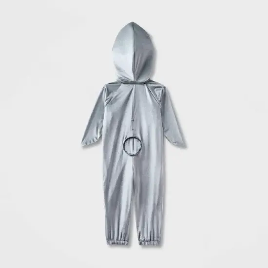 Toddler Shark Adaptive Halloween Costume Jumpsuit - Hyde and EEK! Boutique&trade; Gray image {2}
