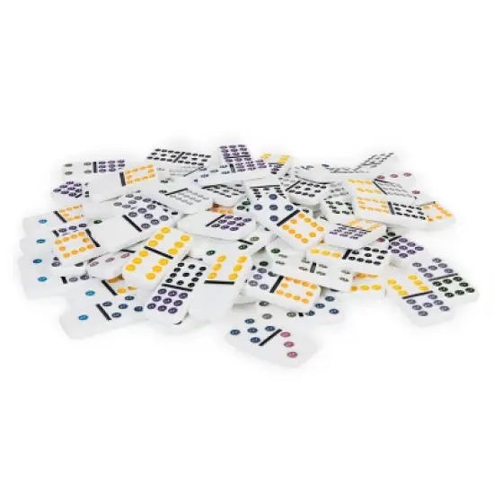 Cardinal Game Gallery Double 12 Color Dot Dominoes image {4}