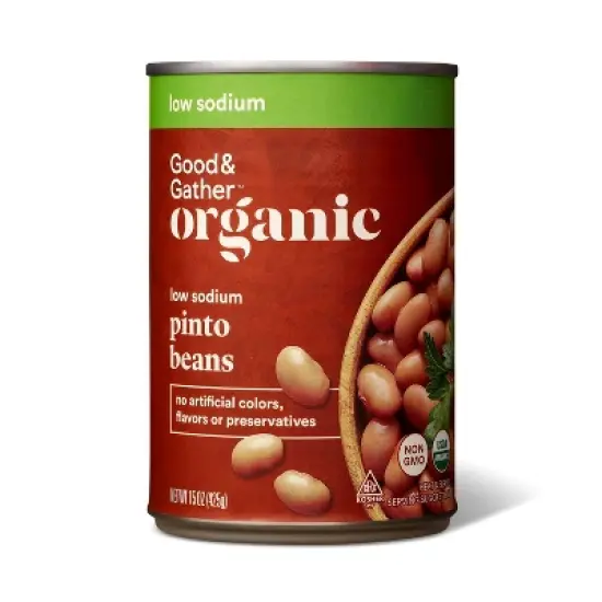 Organic Low Sodium Pinto Beans - 15oz - Good & Gather&trade; image {3}