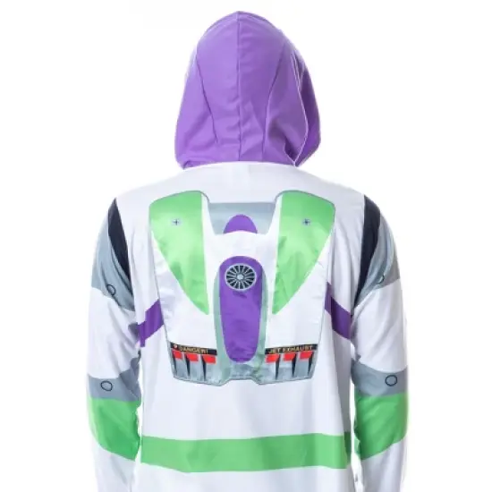 Disney Mens' Toy Story Buzz Lightyear Costume Pajama Union Suit White image {3}
