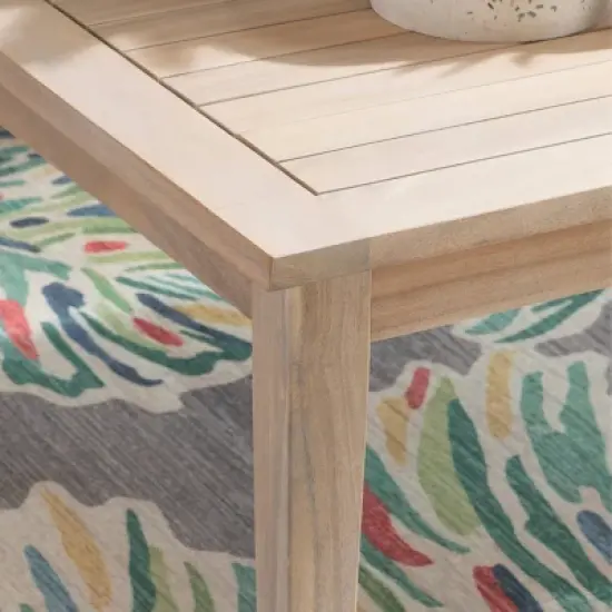 Linon 5pc Melita Acacia Conversation Set Natural image {24}