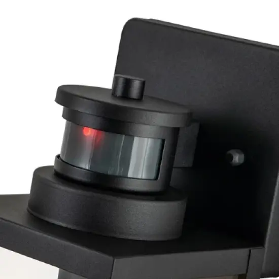 C Cattleya 2-Pack Matte Black Motion Sensor and Dusk to Dawn Outdoor Wall Lantern image {2}