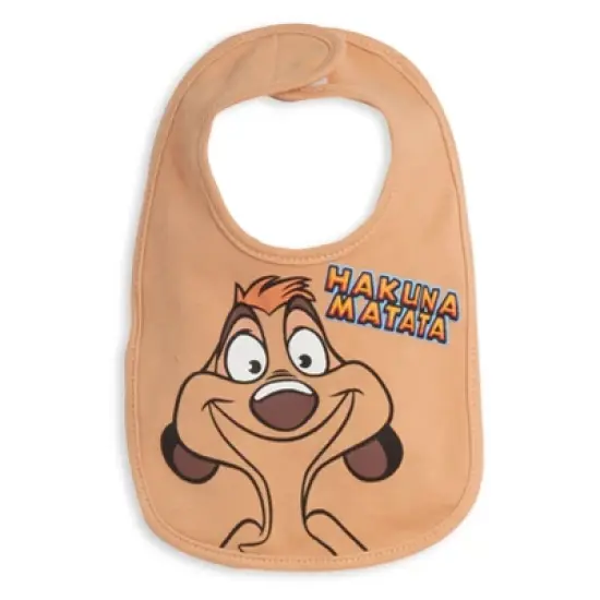 Disney Lion King Simba Timon Pumbaa 4 Pack Bibs Multicolored One Size image {2}