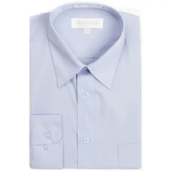 Classic Regular Fit Long Sleeve Point Collar Dress Shirt image {10}