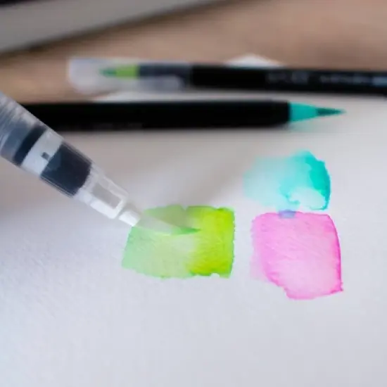 3pk 7+1 Watercolor Brush Pens - Art 101: Artist Markers, 0.4mm, Multicolored, 24 Count, Ages 6+ image {2}