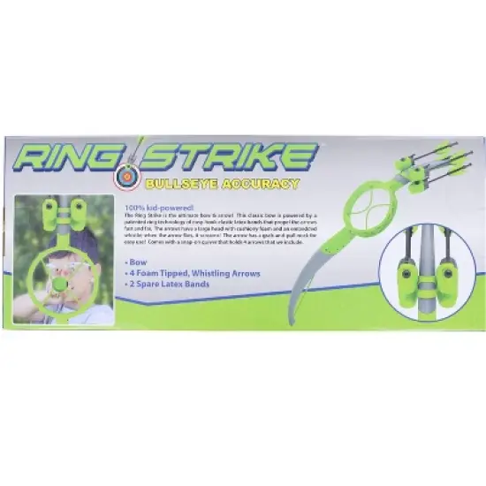 Funwares Ring Strike Foam-Tipped Rocket Launcher | Green image {1}