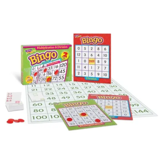 TREND Multiplication & Division (2-sided) Bingo Game image {2}