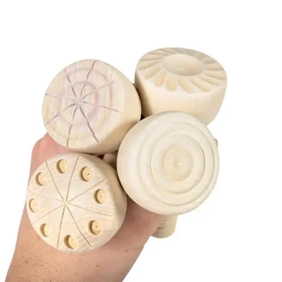 READY 2 LEARN&trade; Wooden Dough Stampers - Set of 4 image {5}