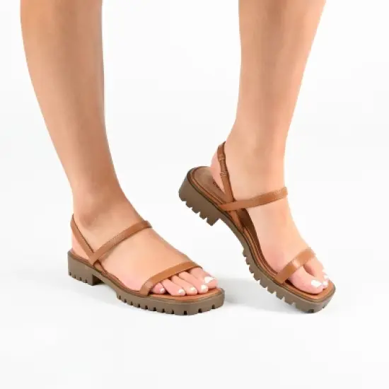 Journee Collection Womens Nylah Slim Platform Sling Back Sandals image {8}