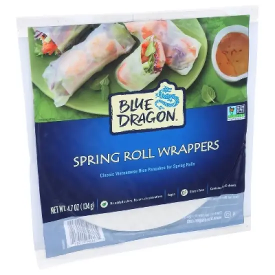 Blue Dragon Vegan Spring Wrappers - 4.7oz/16ct image {1}