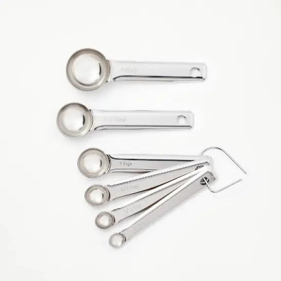 6pc Stainless Steel Measuring Spoons - Figmint&trade; image {5}