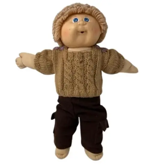 Doll Clothes Superstore Brown Sweater Set Compatible With 18 Inch Girl And Boy Dolls image {1}