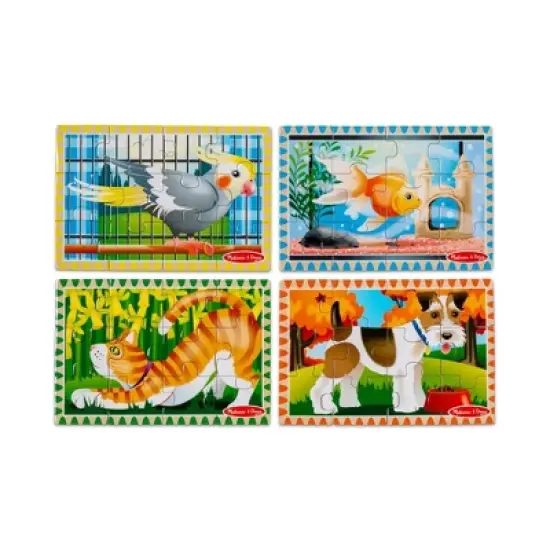 Melissa & Doug Wooden Jigsaw Puzzles in a Box - Pets, Vehicles image {8}