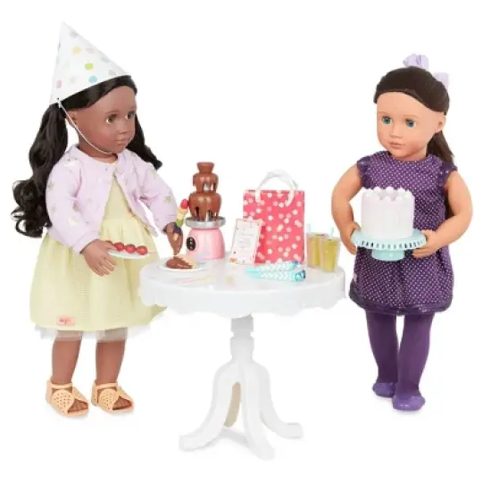 Our Generation Party Time Birthday Sweets Table Accessory Set for 18" Dolls image {2}