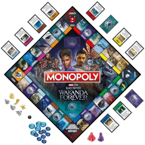 Monopoly: Marvel Studios' Black Panther: Wakanda Forever Game image {3}