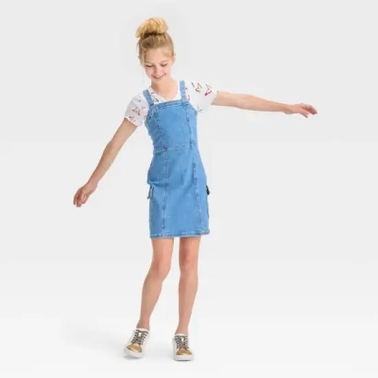 Girls' Denim Dress - art class&trade; image {2}