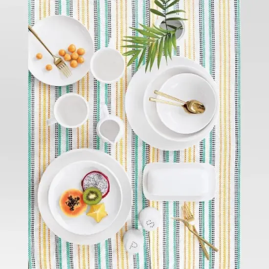 16pc Porcelain Coupe Dinnerware Set White - Threshold&trade; image {3}