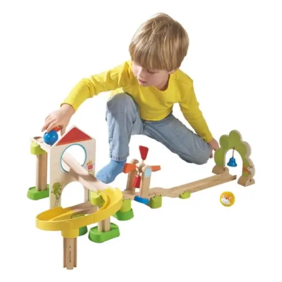 HABA Kullerbu Windmill Playset - 25 Piece Ball Track Starter Set image {8}