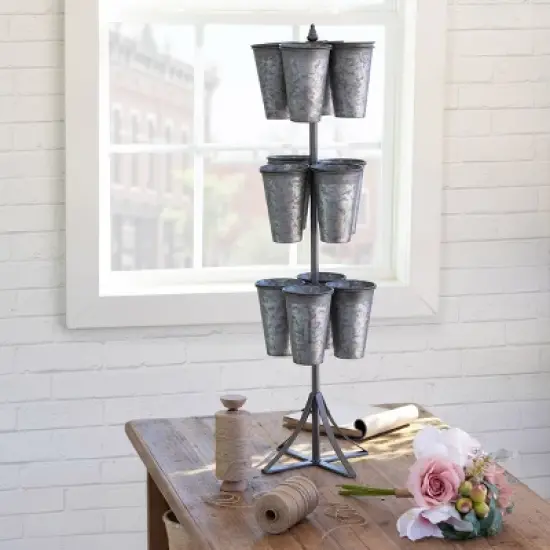 Park Hill Collection Tabletop Flower Bundle Display Rack image {3}