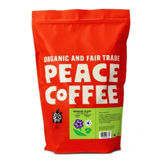 Peace Coffee Morning Glory Light Roast Whole Bean Coffee - 5lbs image {3}