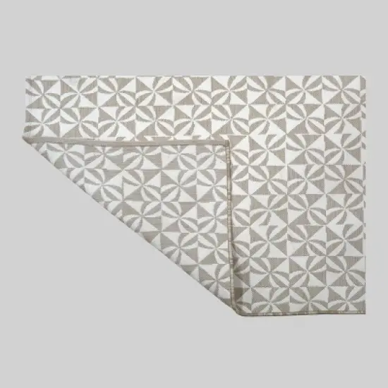 Cameo Outdoor Rug Gray/White - Opalhouse image {2}