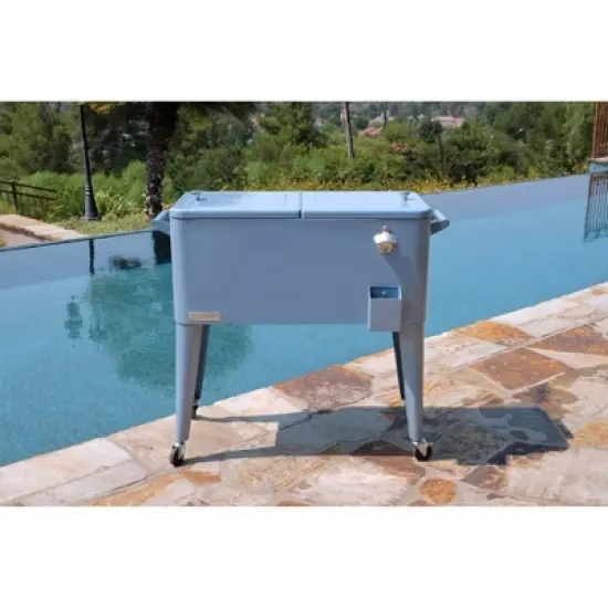 80qt Portable Rolling Patio Cooler - Permasteel
 image {11}