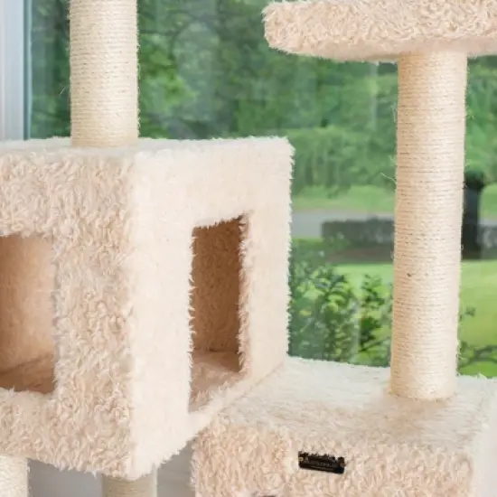 Armarkat Multi-Level Real Wood Cat Tree With Two Spacious Condos, Perches for Kittens Pets Play A6702 image {3}