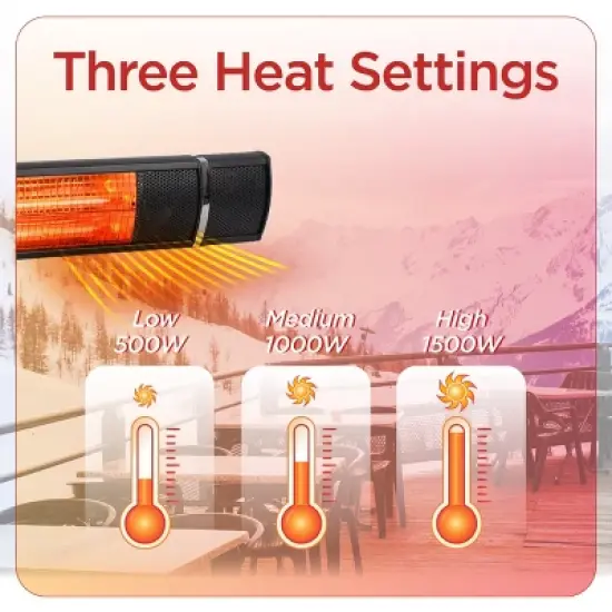 BLACK+DECKER Wall Mounted Patio Heater for Outdoors image {1}