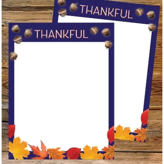 Great Papers Thankful Thanksgiving Letterhead Multicolor 50/Pack (2021119) image {4}