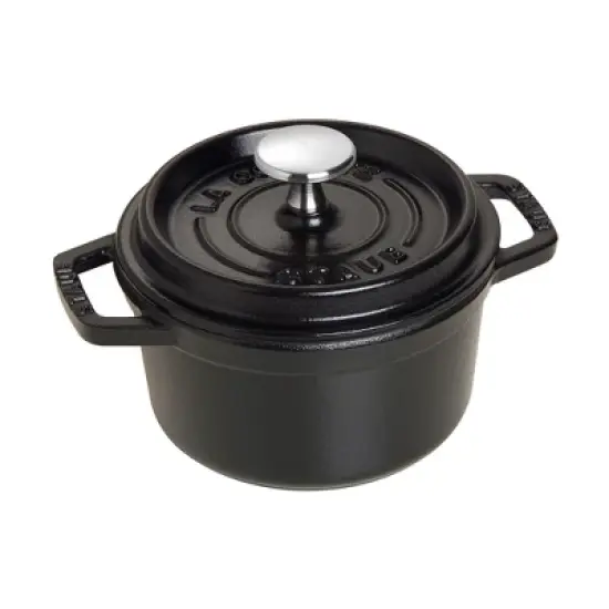 STAUB Cast Iron 0.75-qt Round Cocotte image {10}