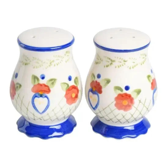 Laurie Gates Tierra 4 Piece Hand Painted Ceramic Tableware Accessory Set image {7}