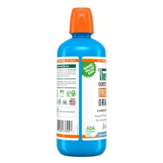 Therabreath Fresh Breath Mouthwash Icy Mint - 33.8 fl oz image {4}