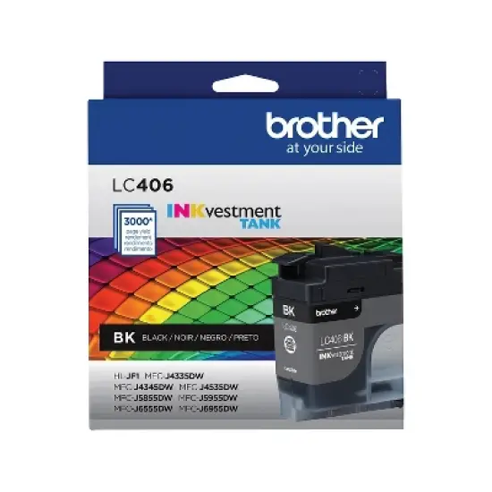Brother LC406 Black Standard Yield Ink Cartridge (LC406BKS) image {7}