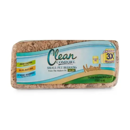 Kaytee Clean Comfort Rabbit, Guinea Pig, Chinchilla, Gerbil and Hamster Low Dust and Odor Control Pet Bedding - Brown - 24.6L/3.4lbs image {4}