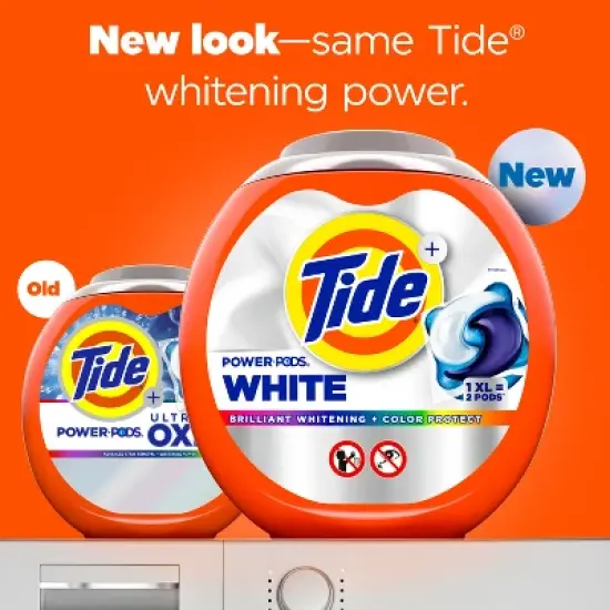 Tide Power Pods Ultra Oxi Whitening HE Compatible Laundry Detergent image {2}